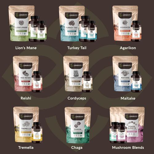 Longevity Botanicals Cápsulas De Cogumelo Maitake Orgânico - - Imagem 19