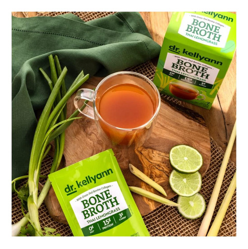 Dr. Kellyann Thai Lemongrass Bone Broth Collagen Powder (por - Imagem 11