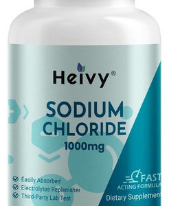 Heivy Cloreto De Sódio 1000mg - Comprimidos De Sal Puro Con