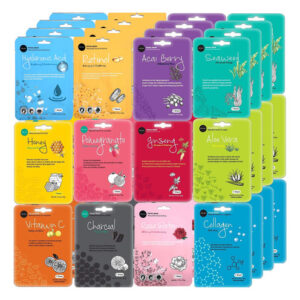 Conjunto De Máscaras Faciais Celavi Korean Beauty 48 Folhas