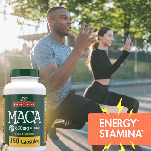 Cápsulas De Raiz De Maca Orgânica Peruvian Naturals Para Hom - Imagem 11