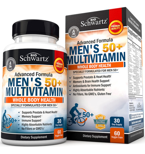 Suplemento Multivitamínico Bioschwartz Men 50+ Heart Health