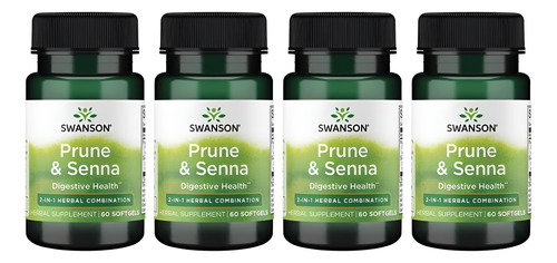 Swanson Prune & Senna 60 Sgels (4 Pacote) - Imagem 2