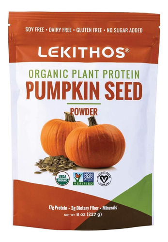 Lekithos Proteína De Semente De Abóbora Orgânica - 8 Oz - 17 - Imagem 10