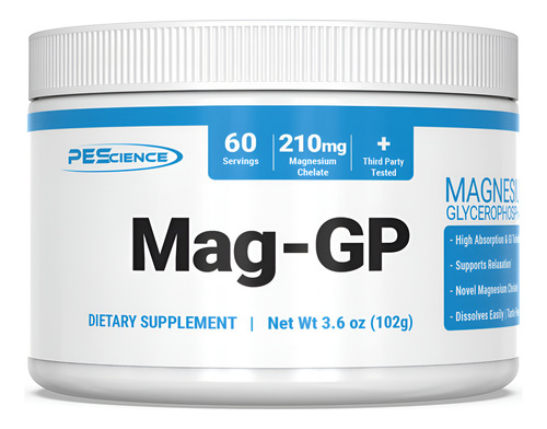 Suplemento De Magnésio Prescience Mag-gp Quelated Powder 60