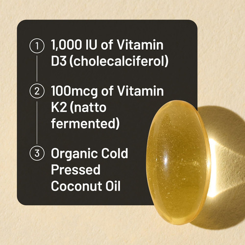 Suplemento Naturewise Vitamina D3 1000ui+ K2 (mk7) 100mcg - Imagem 3