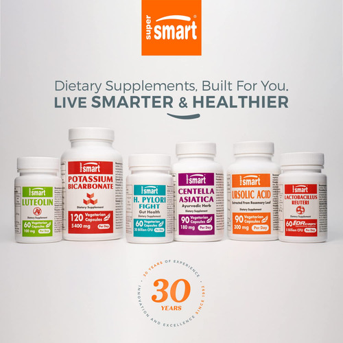 Suplemento Supersmart Centella Asiatica 180mg 90 Cápsulas - Imagem 7