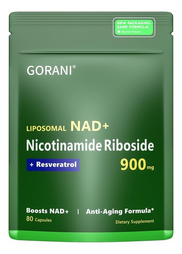 Gorani Nad+ Suplemento 900mg Ribosídeo De Nicotinamida Res - Imagem 7