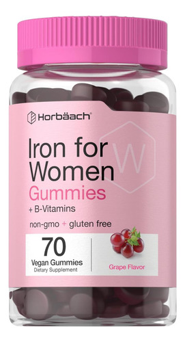 Gomas De Ferro Horbäach Para Mulheres Suplemento Com Vitam - Imagem 9