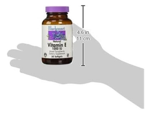 Bluebonnet Vitamina E 1000 Ui Cápsulas Macias Tocoferóis 50 - Imagem 5