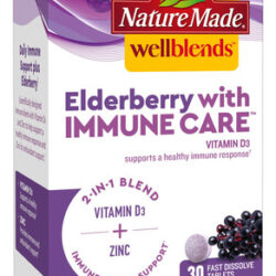 Suplemento Nature Made Wellblends Elderberry Immunecare 30 T