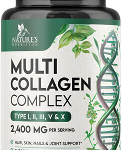 Suplemento De Colágeno Nature&quots Nutrition 2400mg 120 Cápsula