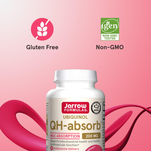 Suplemento Jarrow Formulas Qh-absorb 200 Mg De Cápsulas De C - Imagem 5