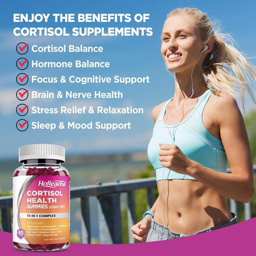 Gomitas Holegend Cortisol Para Mulheres - Sem Açúcar - Imagem 5