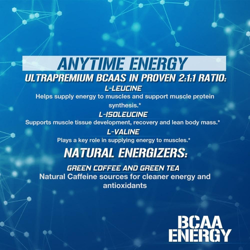 Suplemento Evolution Baca Energy Powder Blue Raz 30g - Imagem 3