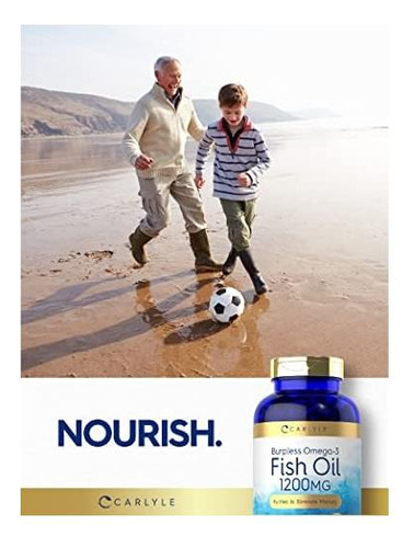 Óleo De Peixe Carlyle 1200 Mg Sem Arrotos 300 Cápsulas - Imagem 5