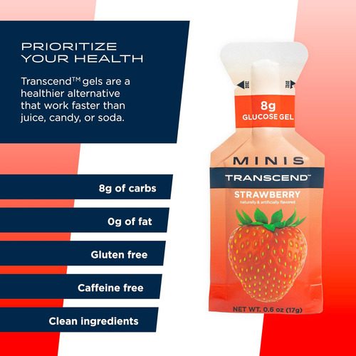 Transcend Foods Mini Gel De Morango (06 Oz Pacote De 12) S - Imagem 11