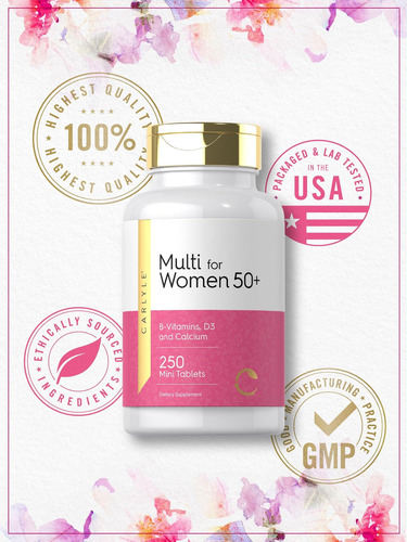 Carlyle Multivitamina Para Mulheres 50+ Com 250 Comprimidos - Imagem 12