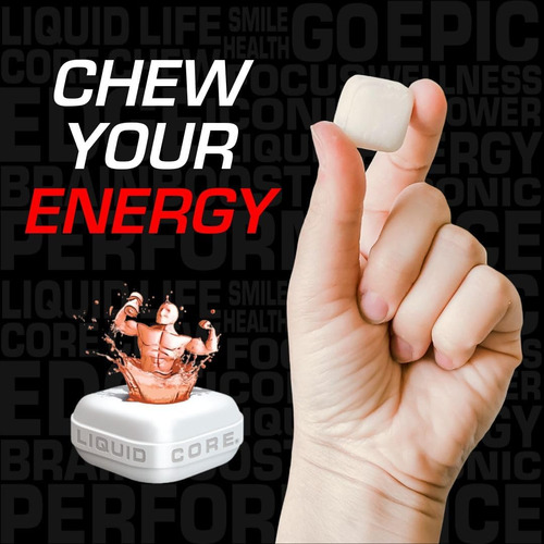 Goma De Energia Apollo Por Núcleo Líquido - 80mg De Cafeína - Imagem 3