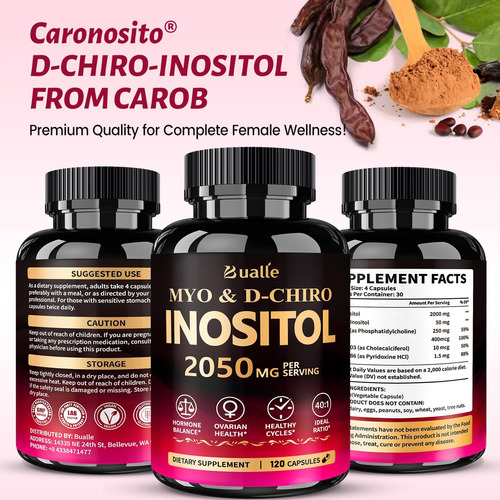 Suplemento Bualle Premium Myo-inositol E D-chiro Inositol (4 - Imagem 14