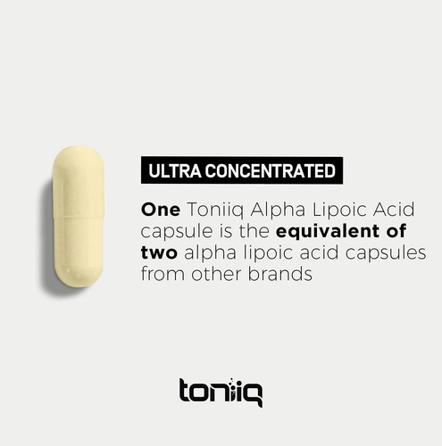 Toniiq 1000 Mg Ácido Alfa-lipóico Cápsulas 99% Puro - Imagem 5