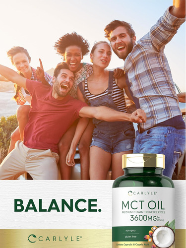 Cápsulas De Óleo Carlyle Mct 3600 Mg 70 Cápsulas Gelatinos - Imagem 7
