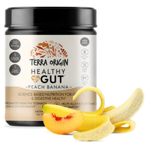 Suplemento Terra Origin Healthy Gut Peach Banana 30 Porções