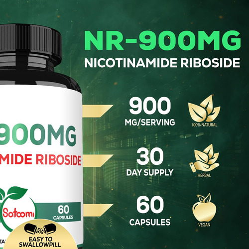 Satoomi 900mg Nad+ Suplemento Com Ribosídeo De Nicotinamida - Imagem 10