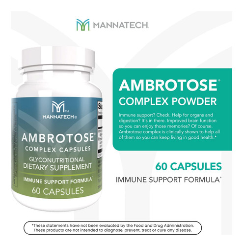 Mannatech® Complexo Ambrotose® 60 Cápsulas - Imagem 3