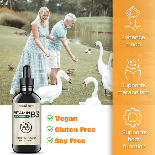 Suplemento Think Above Liquid Vitamina B3 Niacinamida 120ml - Imagem 2