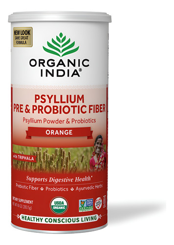Suplemento Orgânico De Casca De Psyllium Indiana Em Pó 300ml