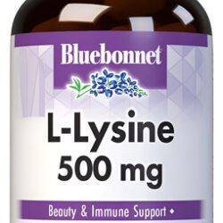 Bluebonnet L-lisina 500mg 50 Cápsulas Vegetais
