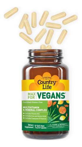 Country Life Max Vegano: 120 Cápsulas Diárias - Imagem 11