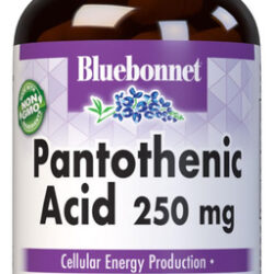 Suplemento De Ácido Pantotênico Bluebonnet 250mg 60 Cápsulas