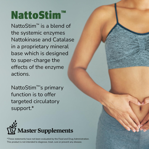 Master Supplements Nattostim - 30 Cápsulas Vegetais De Liber - Imagem 3