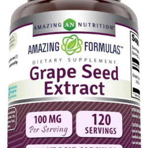 Extrato De Semente De Uva Amazing Nutrition 120 Cápsulas