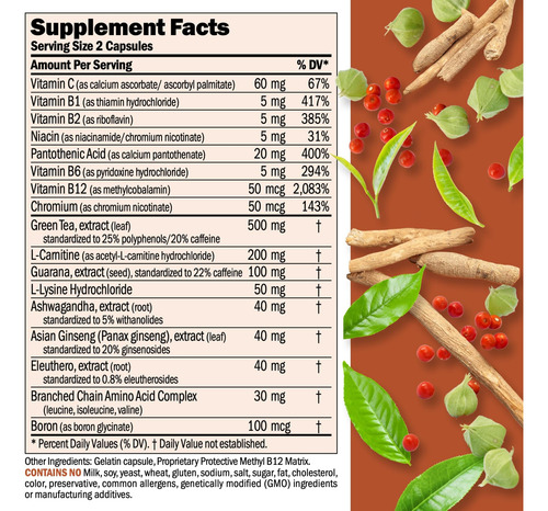 Andrew Lessman Energy & Fat Metabolism Factors 60 Cápsulas - - Imagem 9