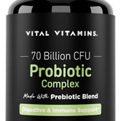 Vitaminas Vitais Do Complexo Probiótico 70 Bilhões De Cfu 30