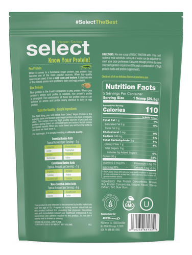 Proteína Em Pó Pescience Select Vegan Vanilla Indulgence 5 S - Imagem 15