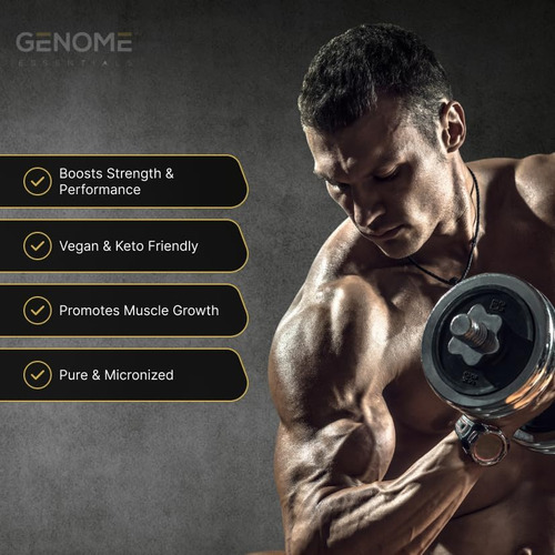 Genome Essentials Creatina Monohidratada Premium 100% Pura - Imagem 2