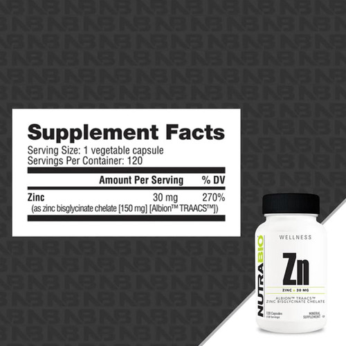 Suplemento Mineral De Quelato De Zinco Nutrabio - Para - Imagem 2