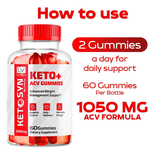 Livorka Pacote 3 Gominhas Ketosyn Acv Para Keto - Imagem 10