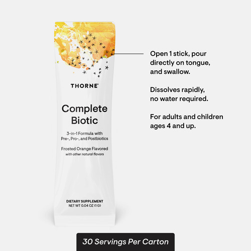 Suplemento Thorne Complete Biotic Probiotic Prebiotic Prebio - Imagem 6