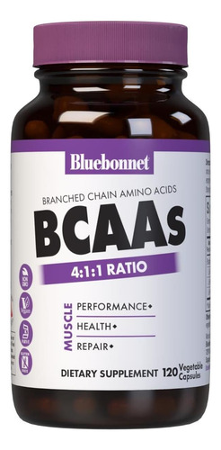 Cápsulas De Bcaa Bluebonnet 120 Unidades Aminoácidos