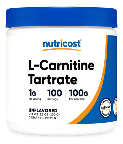 Pó De Tartarato De L-carnitina Nutricost (100 Gramas) - 1 Gr - Imagem 7