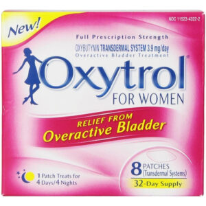 Oxytrol Para Mulheres (8 Adesivos = Suprimento Para 32 Dias)