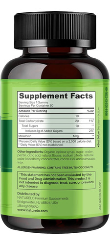 Naturelo Melatonin Gummies For Kids Sem Glúten Sem Ogm Sem - Imagem 3