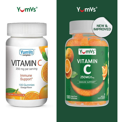 Gomas De Vitamina C Yumvs Para Adultos - 250 Mg De Laranja - Imagem 2