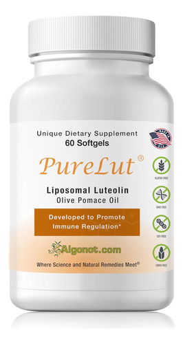 Algonot Purelut: Luteolina Lipossomal Pura - 60 Gelcap Comb - Imagem 7