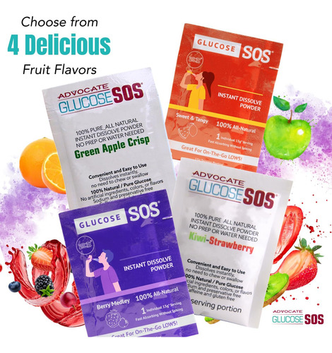 Glicose Sos Glicose Berry Medley Pó De Glicose Pacotes Natu - Imagem 17